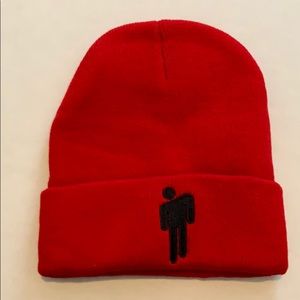 Billie Eilish red beanie hat cap Brand New